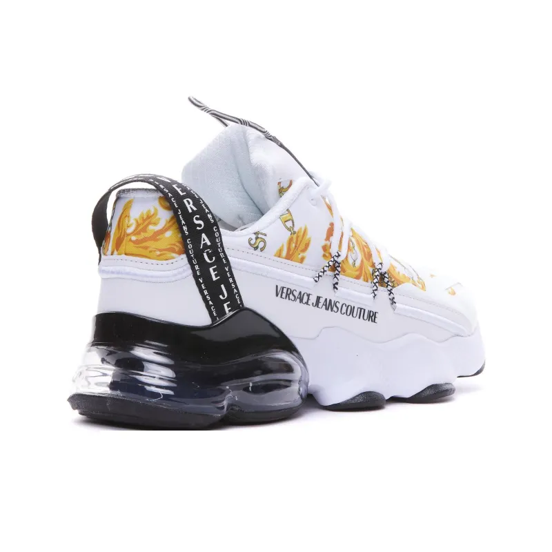 VERSACE JEANS Couture Chain Couture-print Lace-up Sneakers-3