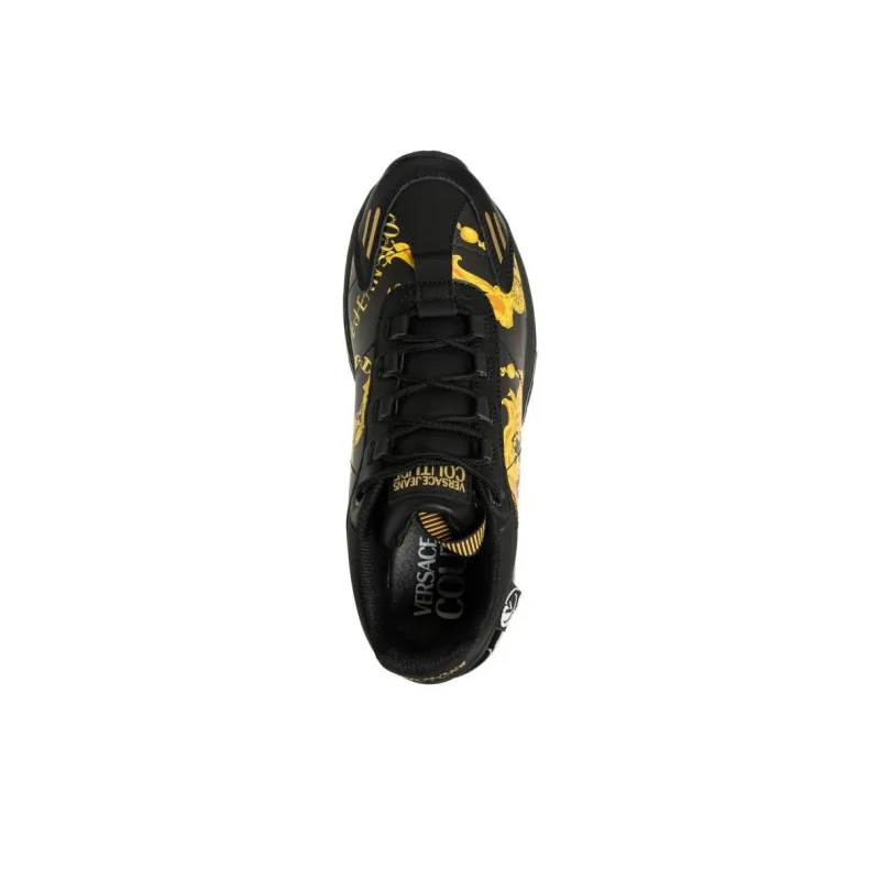 VERSACE JEANS Low Top Casual Shoes Men's Black-3