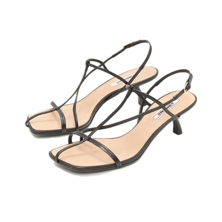 73Hours Summer Limited Edition Stylish Sandal 5.5cm Women's Black-1