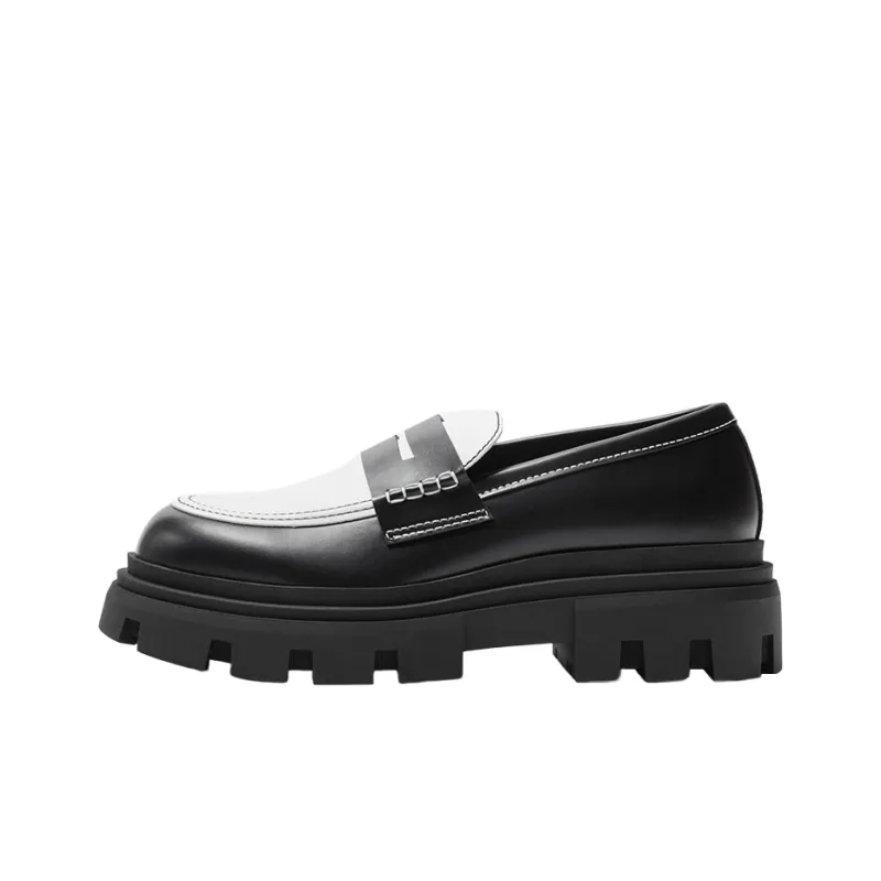ZARA Loafers Men Black/White-0