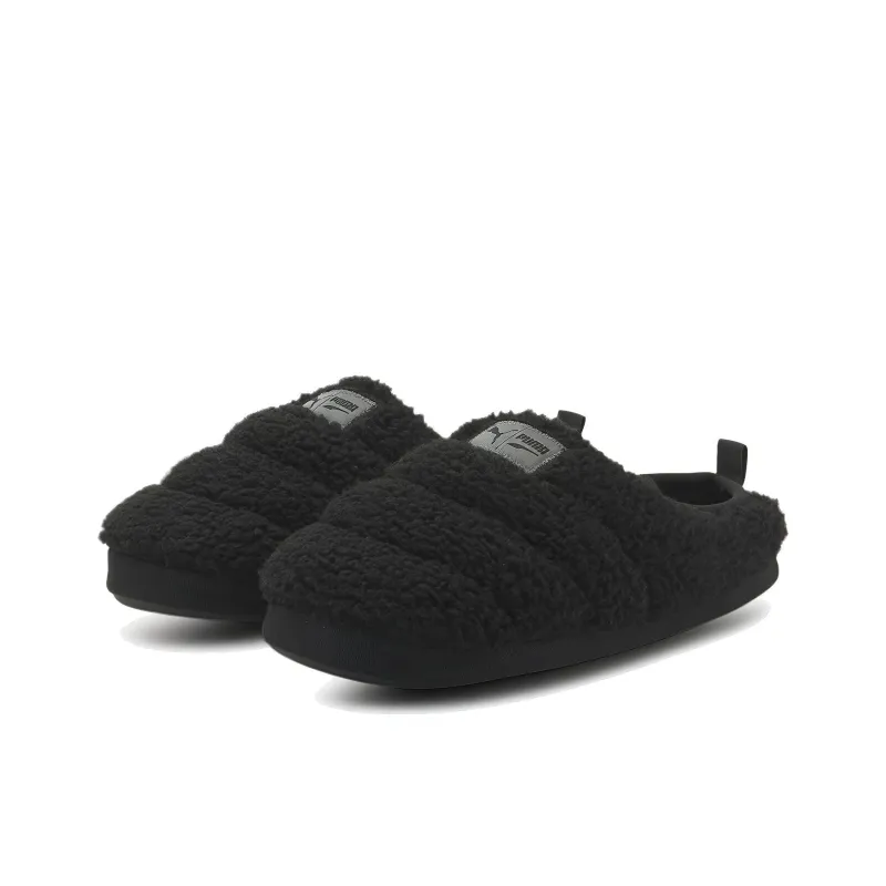 PUMA Scuff Sherpa Slippers 'Black'-2