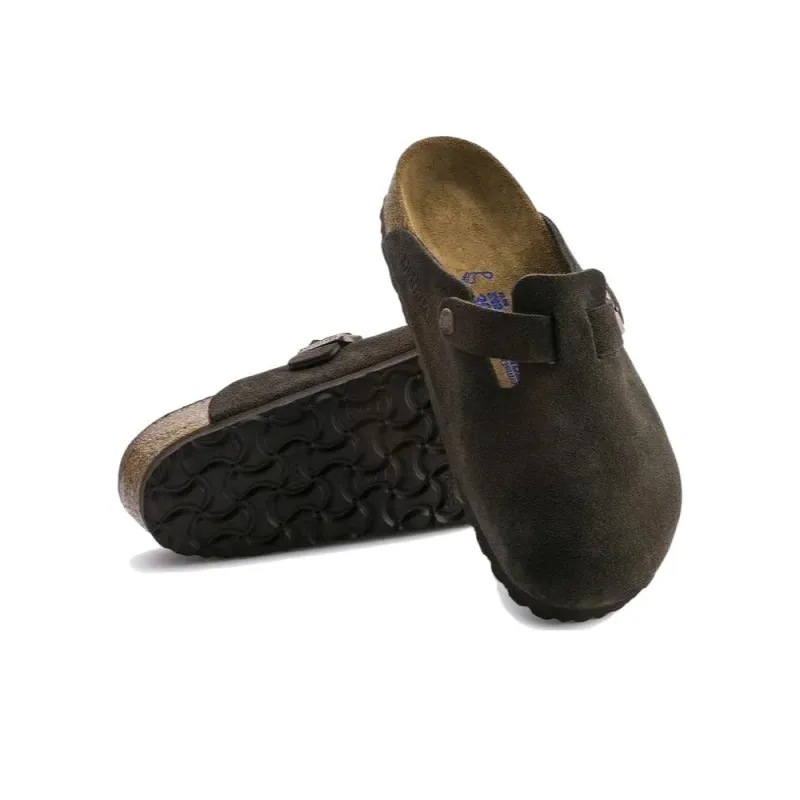 Birkenstock Boston Soft Footbed Suede 'Mocha'-3
