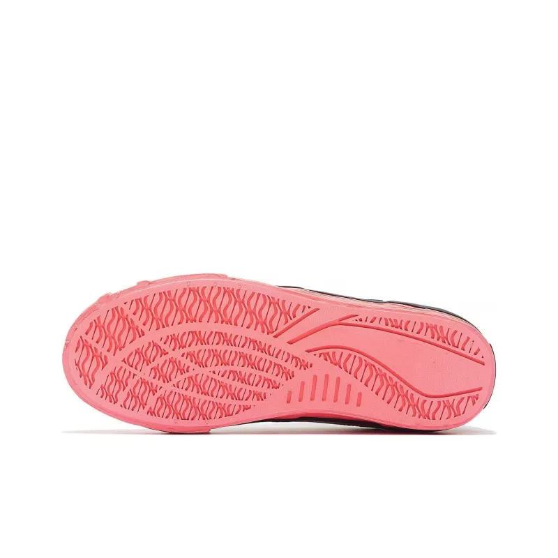 Steven Harrington x LiNing Slip-Resistant Cushioning Wear-Resistant Low-Top Skateboard Shoes Women's White Pink-4