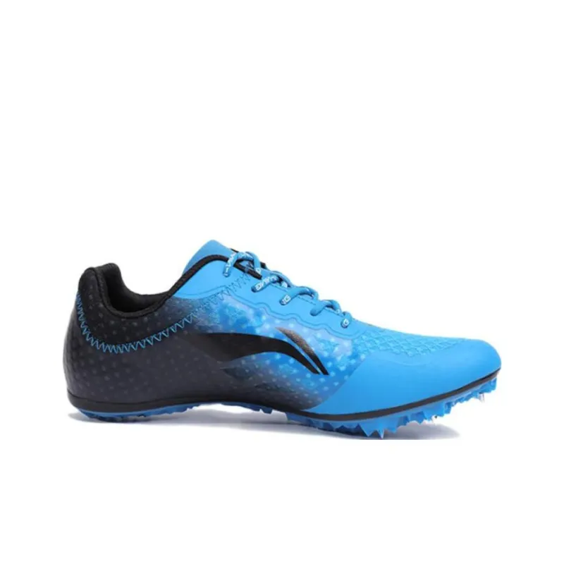 LiNing Wear Resistant Lightweight Rebound Low Top Running Shoes Men's Blue Black-1