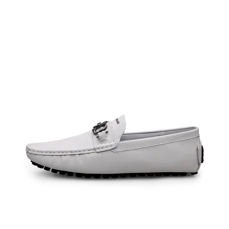 Wen Nai Beanie Shoes Men's White-0