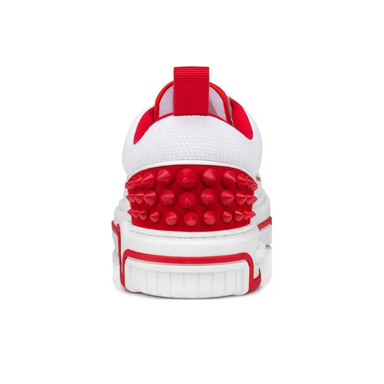 Christian Louboutin Spike Stud Panel Leather Sneakers-4