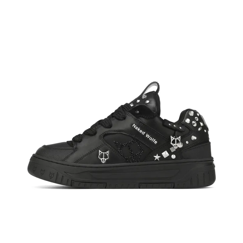 Naked Wolfe Hero Stylish Skateboarding Shoes Women's Black-0