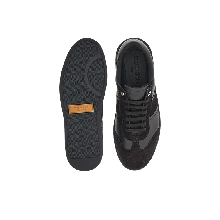 FERRAGAMO Logo-debossed Low-top Sneakers-4