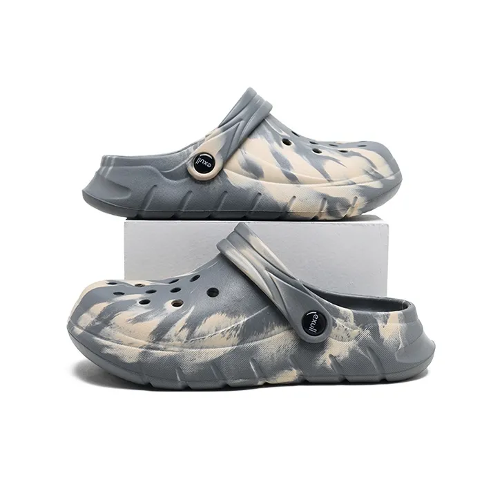 EXULL Q Clogs Unisex Gray Khaki-4