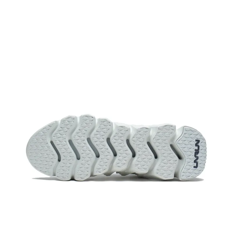 LiNing Phantom Stab Cushioning Anti Slip Wear Resistant Breathability Low Top Sports Casual Shoes Men's Frost White-6
