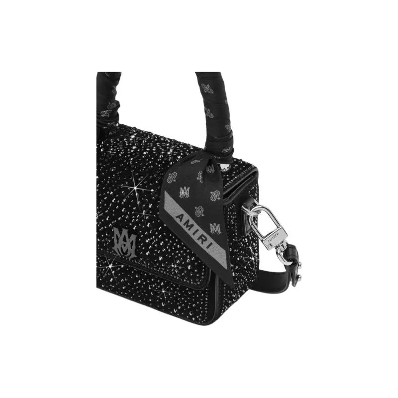 AMIRI Leather Handbag Regular Women's Black-4