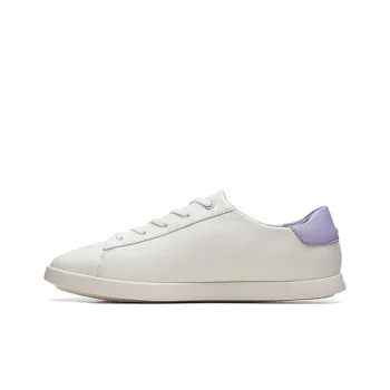 Clarks Stylish Skateboarding Shoes Women's White Purple