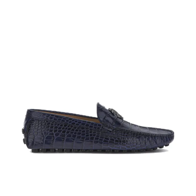 Roberto Cavalli Beanie Shoes Men's Blue-1