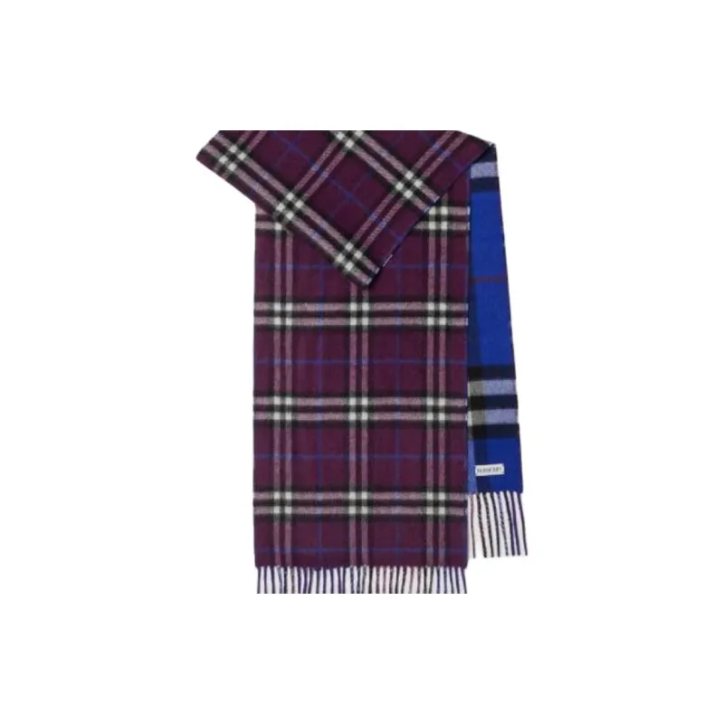 Burberry Reversible Checked Cashmere Scarf-2