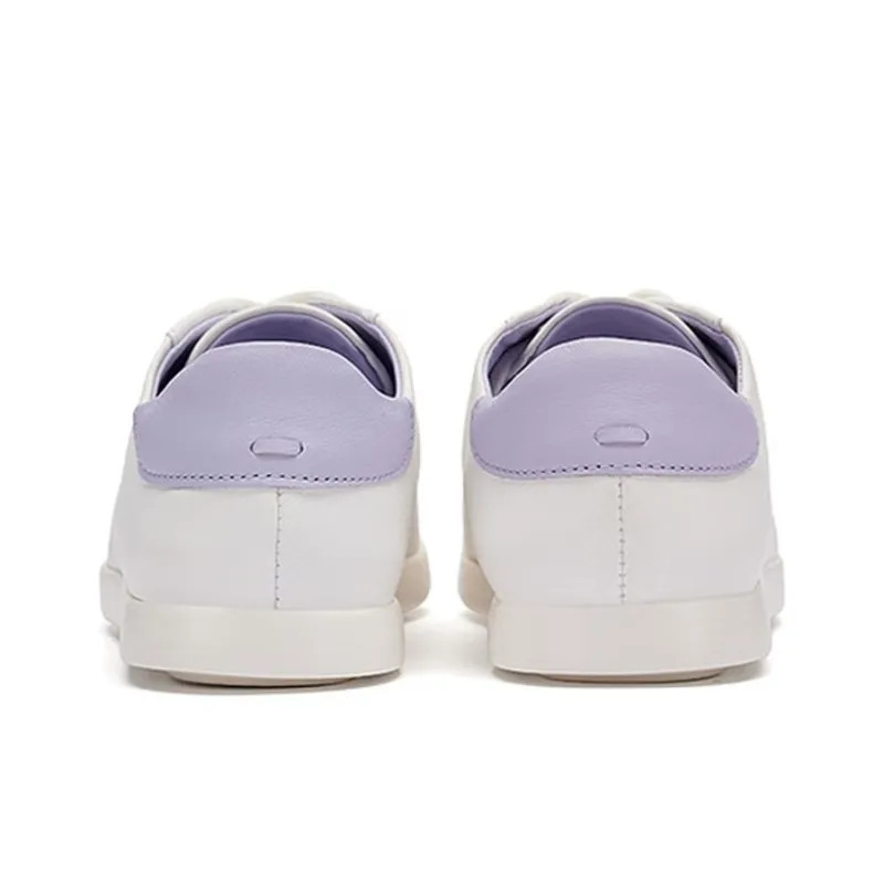 Clarks Stylish Skateboarding Shoes Women's White Purple-3
