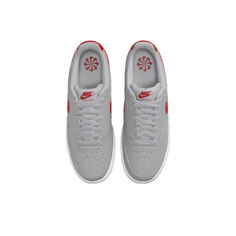 Nike Court Vision Low Next Nature 'Wolf Grey University Red'-3