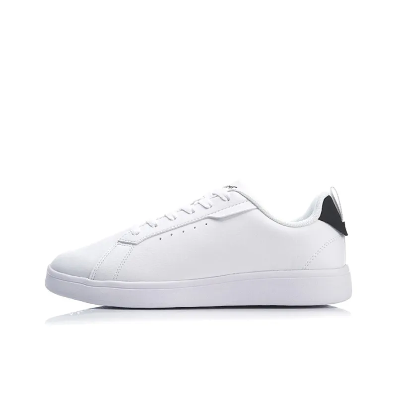 LiNing Coverage Warm Slip-Resistant Low-Top Skateboard Shoes Men's White-0