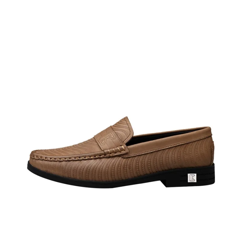 CKVUSAMG Loafers Unisex Red Brown/Khaki-7