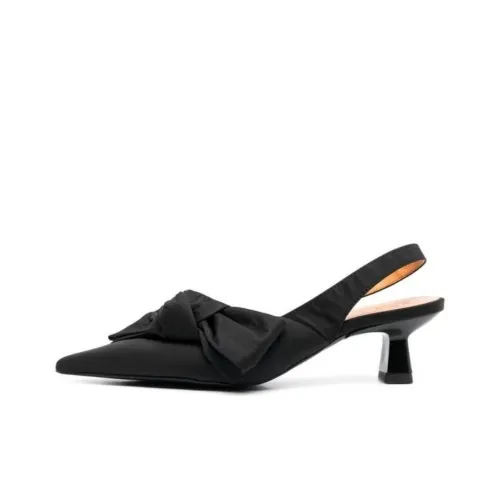 GANNI Soft Bow 55mm Slingback Pumps