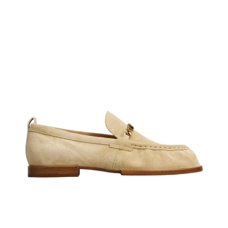 TOD'S Logo Plaque Slip On Loafers Women's-1