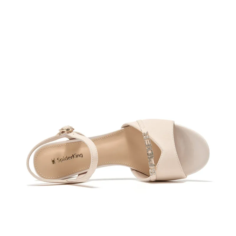 Spider King Strap Sandals 6.5cm Women's Beige-3