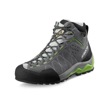 SCARPA Tech Ascent GTX Cushioning Wear-Resistant High-Top Hiking Shoes Unisex Gray Green