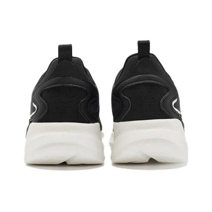 XTEP Shock Absorbers With Slip Resistant And Abrasion Resistant Properties Low Top Running Shoes Women's Black White-6