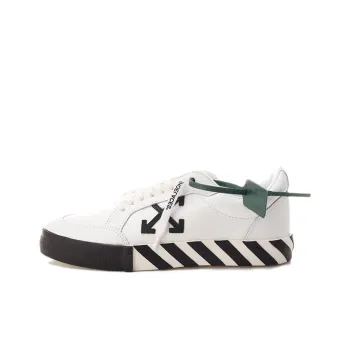 OFF WHITE Vulc Low Leather White Black SS22