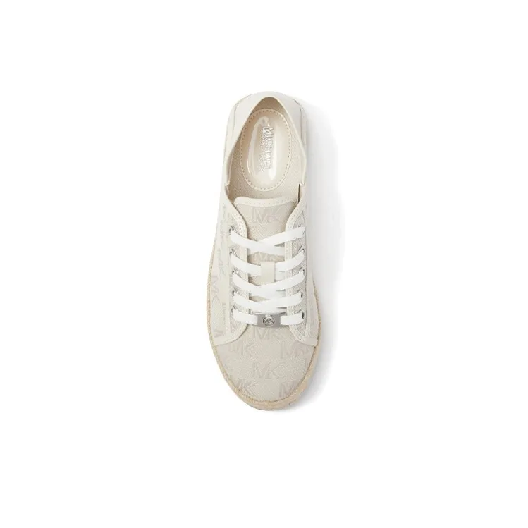 MICHAEL KORS Libby Stylish Skateboarding Shoes Women's Ecru-3
