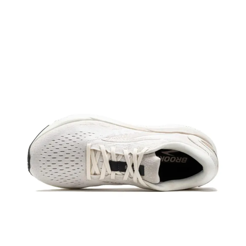 Brooks Anti Slip Wear Resistant Low Top Casual Running Shoes Men's Milk White-2