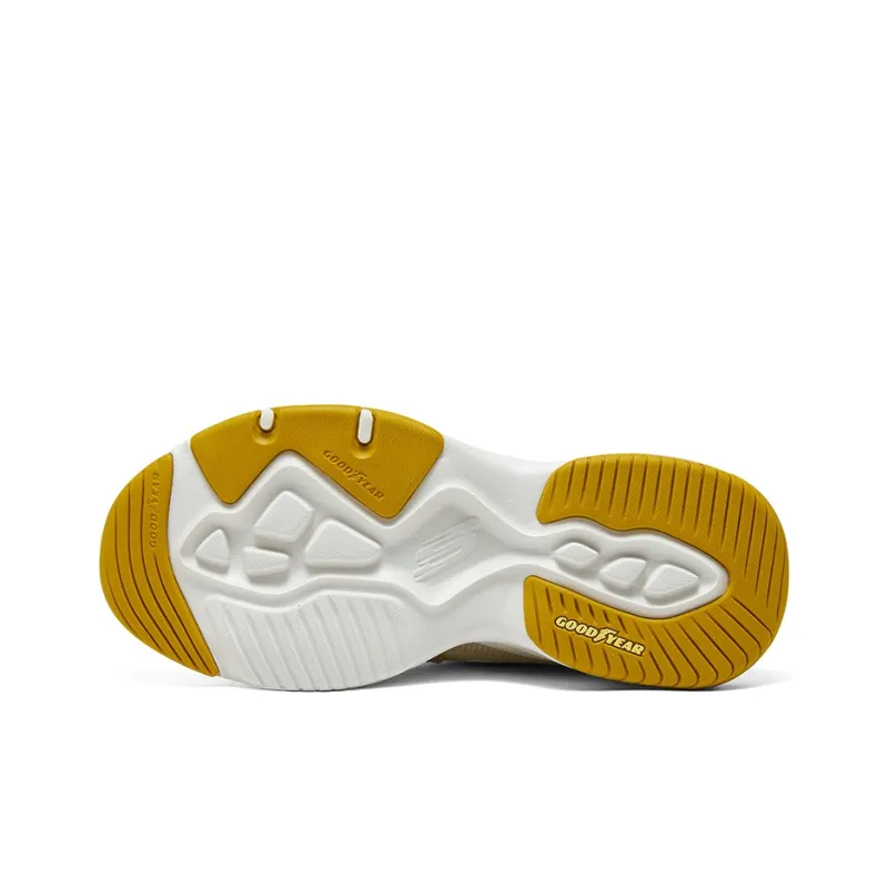Skechers D'Lites 4.0 Shoes 'Beige Yellow'-5
