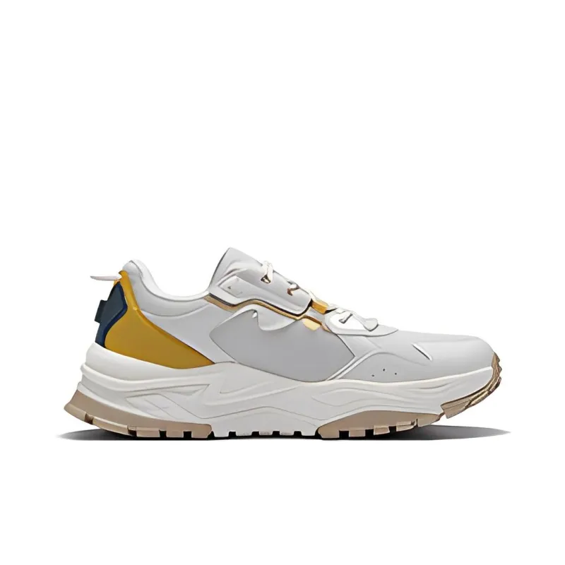 361° Cushioning, Wear Resistant Low Top Running Shoes Men's Taupe-1