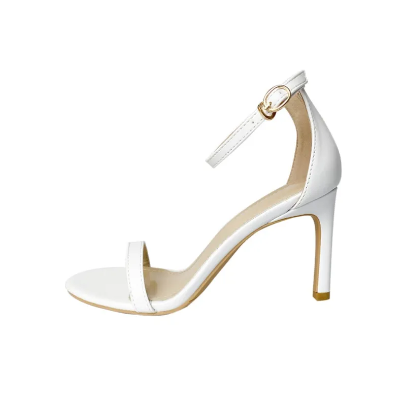 Luji One Strap Sandals 6cm/8cm/10cm Women's Black/Apricot/Black Flash/Silver/Champagne Gold-23