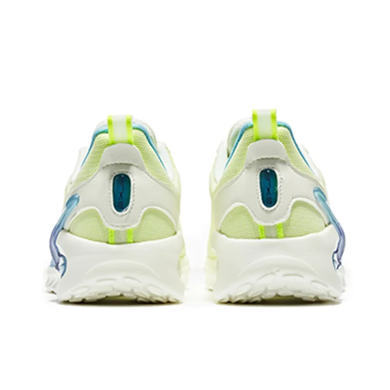 Erke Slip Resistant, Abrasion Resistant, Rebound Resistant Low Top Running Shoes Men's Yellow Blue-3
