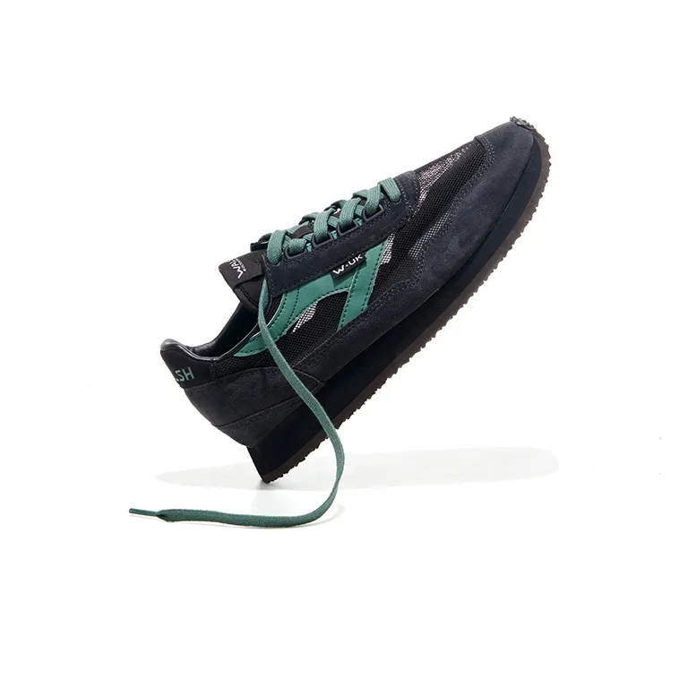 Norman Walsh Cushioned Wear Resistant Lightweight Low Top Casual Running Shoes Unisex Black Green-4