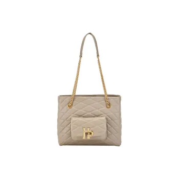 Hush Puppies Synthetic Leather Shoulder Bag Women's Gray Apricot