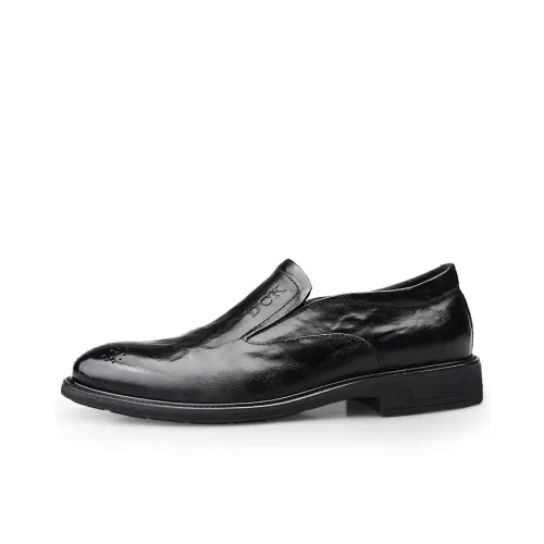 DCK Dress Shoes Men Low Top Black/Coffee