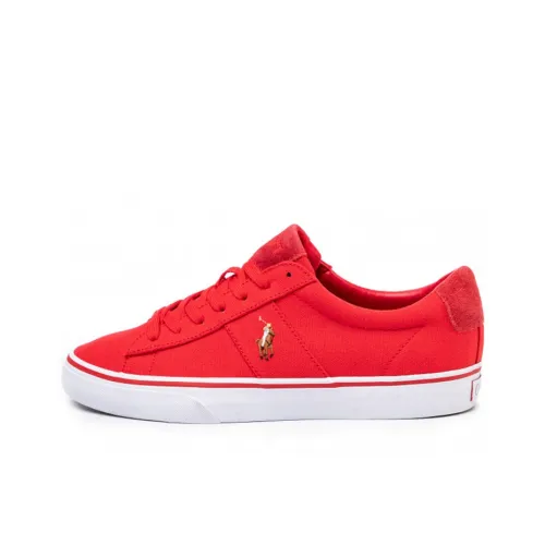 Polo Ralph Lauren Canvas Shoes Men Low-Top Red