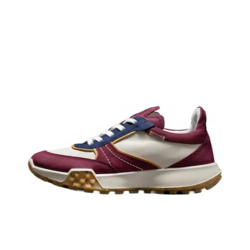 Ecco Chunky Sneakers Women's Low-Top Dark Burgundy