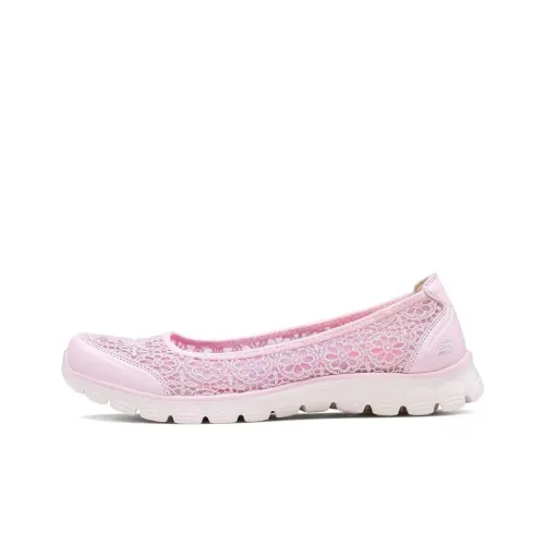 Skechers Ez Flex 3.0 Breathable Lightweight Low-Top Casual Shoes Women's Light Pink