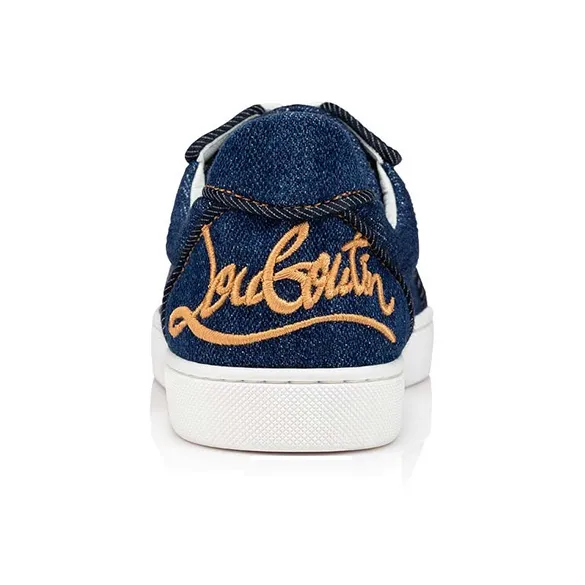 CL LUBOTING Elo Loubi Orlato Low Top Stylish Skateboarding Shoes Women's Blue-3
