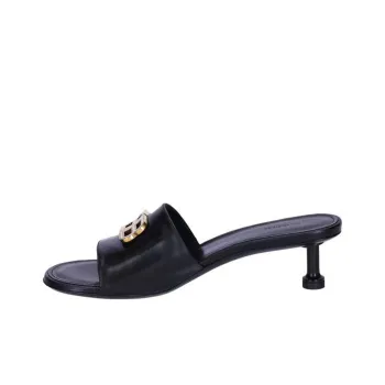 Balenciaga Bb Plaque Open Toe Sandals Women's