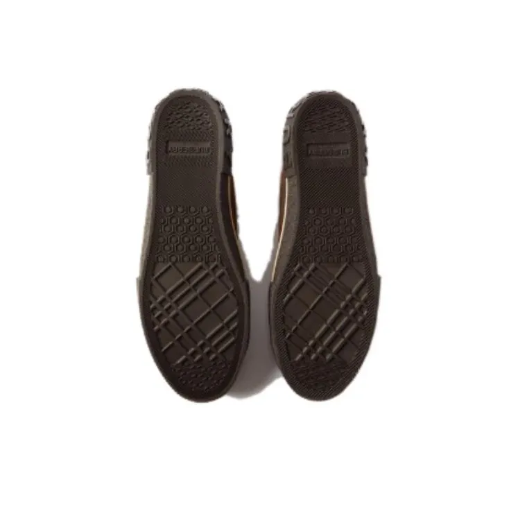 Burberry Logo heel Suede Low top Trainer Brown-4