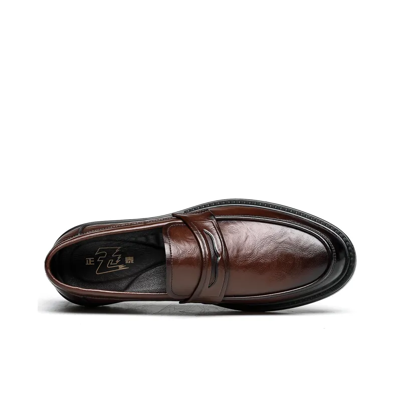 CHINT Dress Shoes Men Low Top Black-7