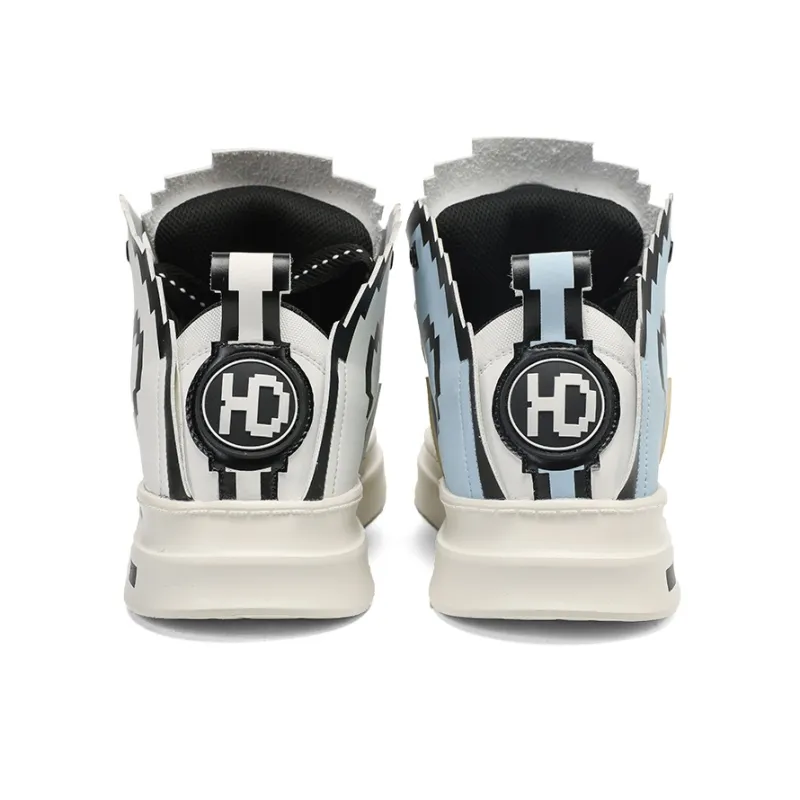 HeeDimensional Slip-Resistant Cushioning Height Increasing Skateboard Shoes Unisex Mismatched-3