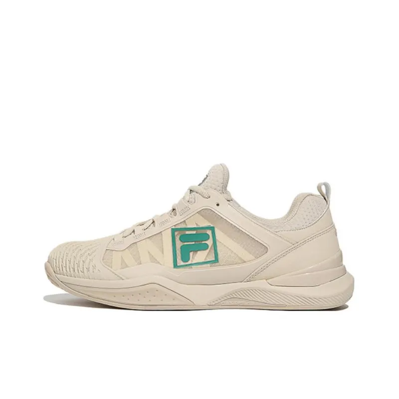 FILA SpeedSub T9 Speed Serve T9 Anti Slip Wear Resistant Low Top Tennis Shoes Unisex Brown Korean Style-0