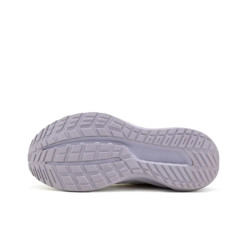 Saucony Puff Anti Slip Wear Resistant Low Top Running Shoes Women's White Purple-4