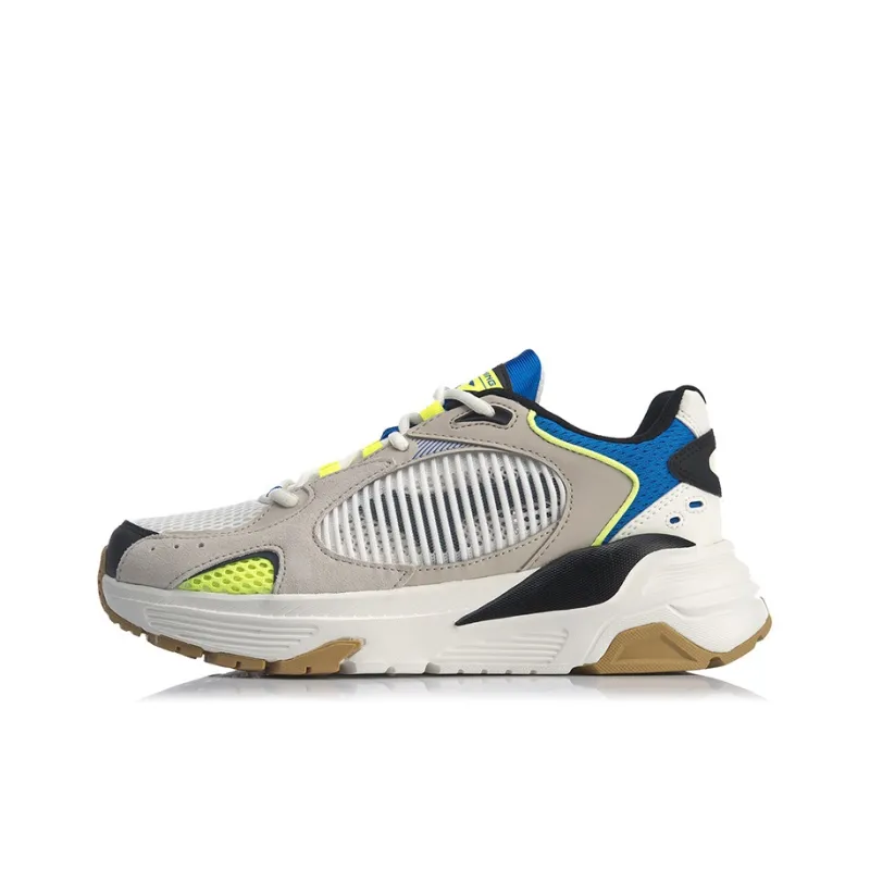 LiNing 92 Pentium Abrasion Resistant Slip Resistant Balance Low Top Sports Casual Shoes Men's Mist White-0