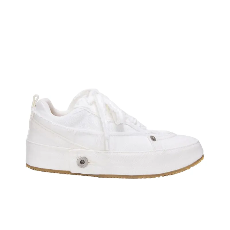 LOEWE Stylish Skateboarding Shoes Men's White-1
