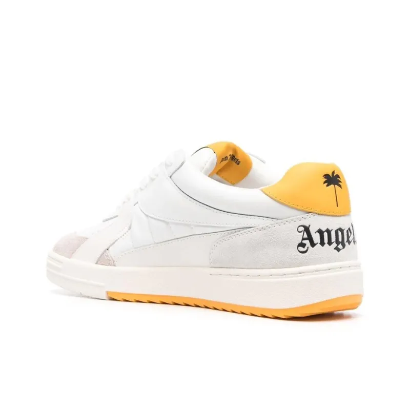 PALM ANGELS Palm University Sneaker White Yellow-2